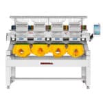 Maquina de bordar industrial ZGM de 4 cabezales y 15 agujas