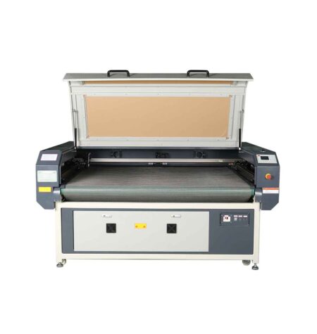 maquina laser co2 richpeace 16001000 con alimentador automatico para textiles
