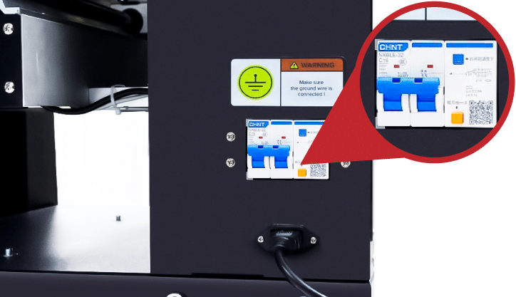 disyuntor de impresoras uv