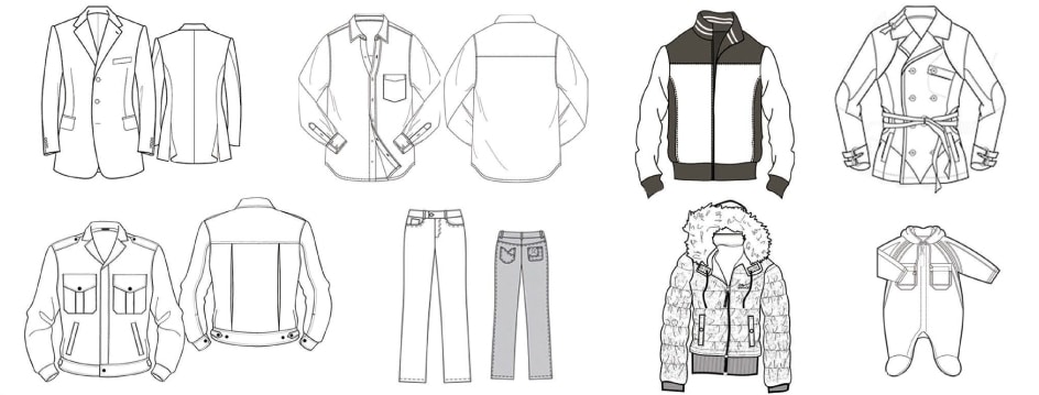 costura automatica textil diferentes ejemplos